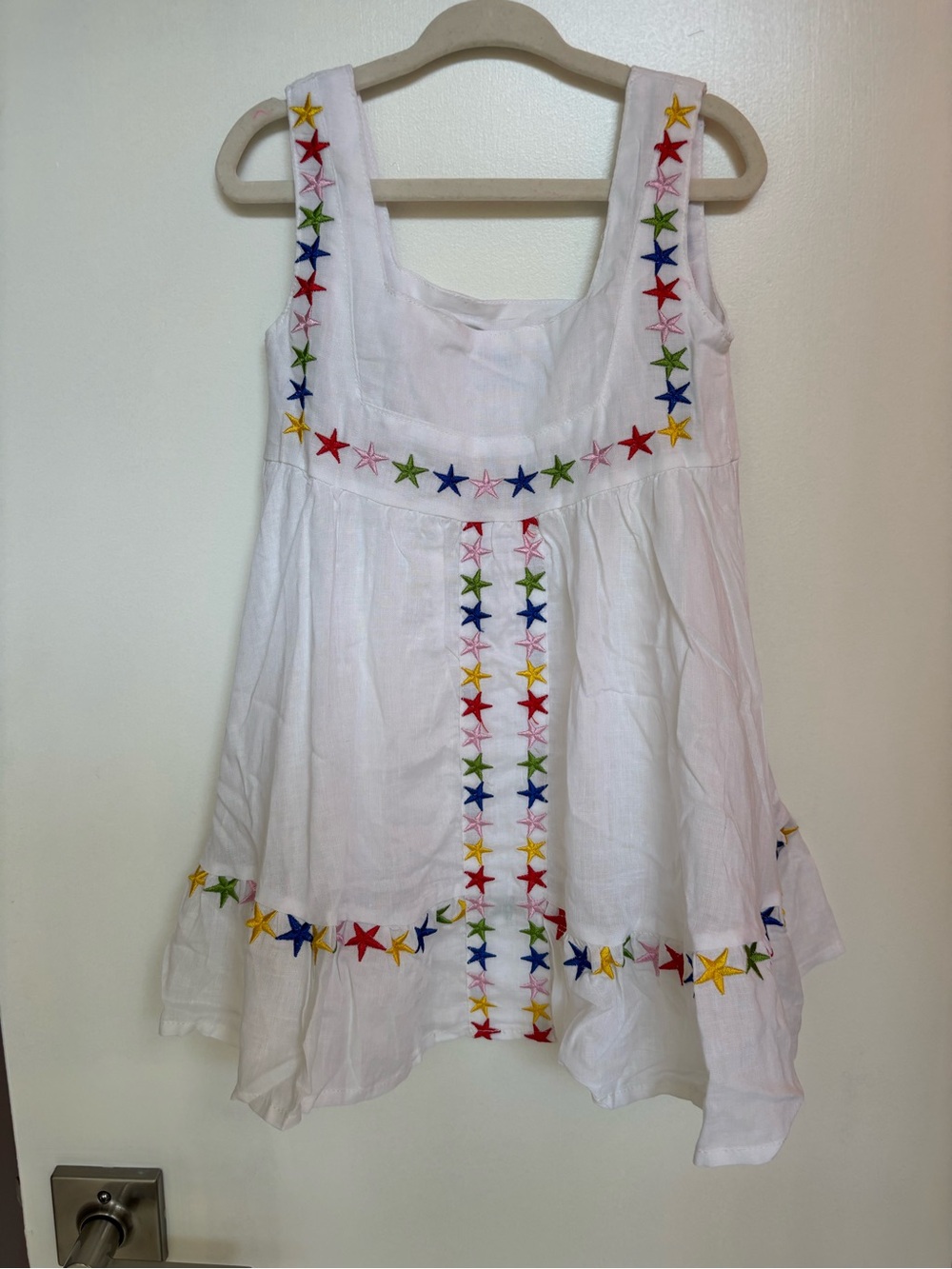 Lola + The Boys Girls Star-Embroidered Sundress
